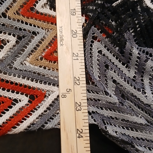 Hot swag women's 2X big zag multi colored long sleeves open front knit cardigan - Picture 5 of 12